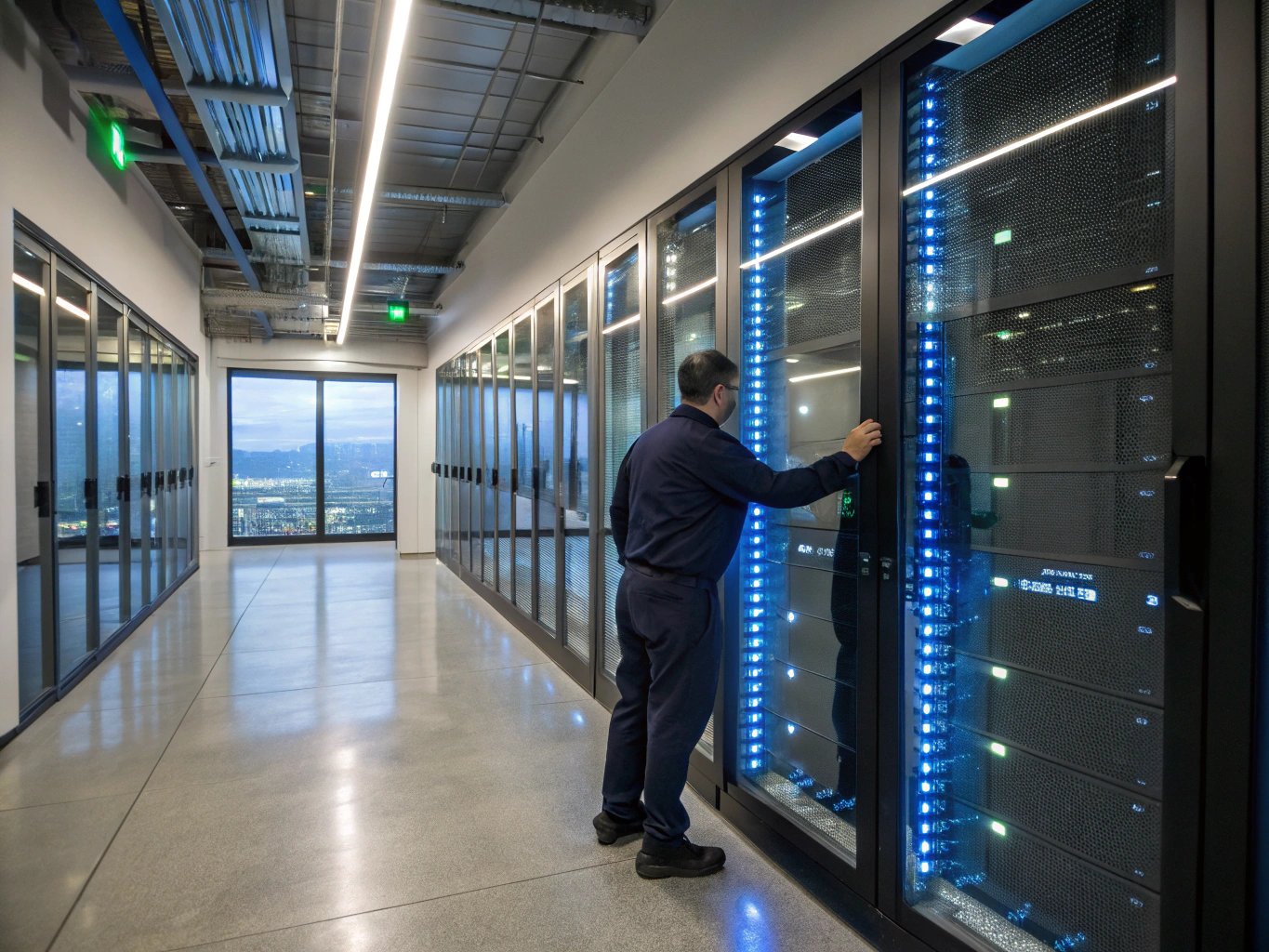 Enterprise software infrastructure and server analytics visualization
