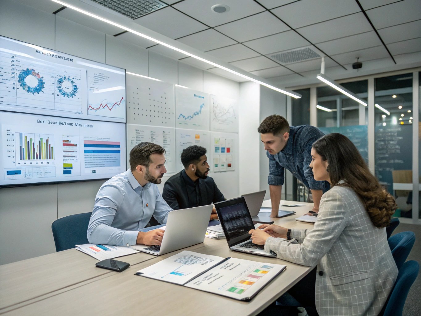 MinfoMedia senior research analysts and editorial board collaborating on quarterly market report